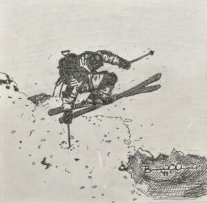 Steep Turns, Pen on Paper, 1997 By Brandon Avance